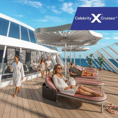 Terraza a bordo de Celebrity Cruises